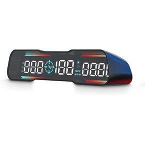ACECAR GPS عداد السرعة 7 بوصة يرأس العرض للسيارة الجديدة عداد السرعة عرض هود شاشة LCD مع ميلا في الساعة تواريخ السرعة الرقمية البوصلة الارتفاع مسرعة إنذار التعب القيادة إنذار لجميع المركبات