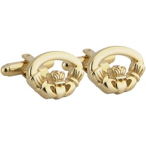 Celtic Cufflinks Claddagh Gold Plated Made in Ireland