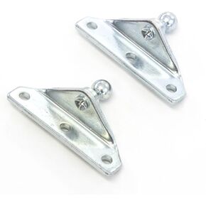 2 Ball Stud Brackets 10mm Compatible with Gas Prop Strut Spring Lift Coated Steel 10mm