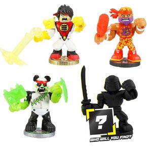 Legends of Akedo Powerstorm Warrior Collector Pack 4 Mini Battling Action Figures Including 1 Ultra Rare Warrior and 1 Mystery Warrior