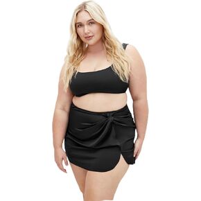 CITY CHIC Plus Size Azores Bikini Skirt, Black