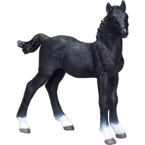 MOJO Hanoverian Foal Black Colored Realistic Equestrian Horse Club Hand Painted Toy Figurine