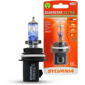 SYLVANIA - 9007 SilverStar Ultra - High Performance Halogen Headlight Bulb, High Beam, Low Beam and Fog Replacement Bulb, Brightest Downroad with Whiter Light, Tri-Band Technology (Contains 1 Bulb)
