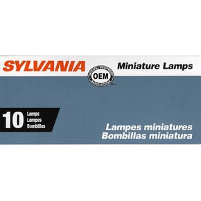 SYLVANIA 3057 Long Life Miniature Bulb, (Contains 10 Bulbs)