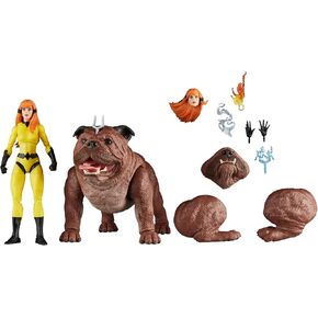 Marvel Legends Series Crystal and Lockjaw, Deluxe Comics Collectible 6-Inch Action Figures