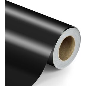 KMER LIFE Metallic Wrapping Paper Roll 17 inch x 394 inch, Birthday Wrapping Paper, Christmas Wrapping Paper, Premium Gift Wrapping Paper for Baby Shower, Valentines, Christmas, Party, Holiday (Black)