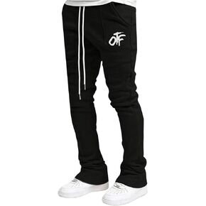 SOLY HUX Men's Letter Graphic Sweatpants Drawstring Waist Casual Long Pants with Pockets