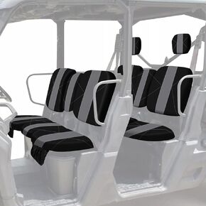 SAPUBK Custom-fit UTV Seat Covers Set Replace for Can Am Defender MAX HD8/9/10 DPS HD8/9/10 XT Accessories, 1680D UTV Seat Covers with Pockets & 2 Headrest Covers