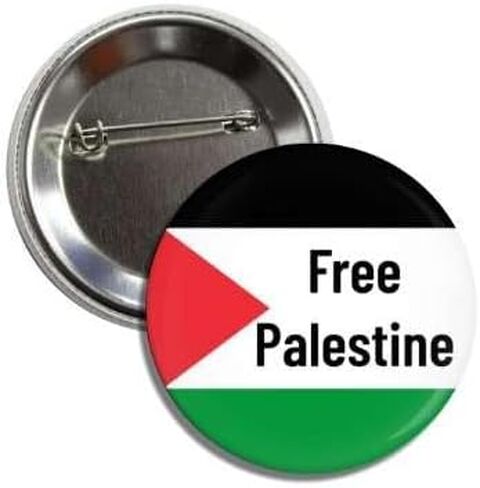 Generic فلسطين الحرة - صنع السلام في الشرق الأوسط بدون حرب دبوس شارة in Saudi Arabia