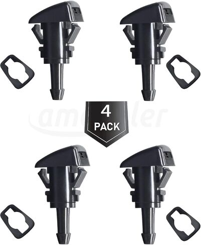 4 Pcs Windshield Washer Nozzles Kit Fit For KIA Motors RH LH, Hyundai Accent, Santa Fe, Sonata. OEM #: 98630-3J000 in Saudi Arabia