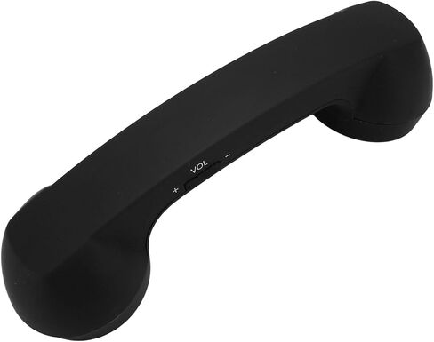 Wireless Retro Telephone Handset, Bluetooth Retro Phone with HD Speaker, Rechargeable, Radiation Proof, Wireless Mobile Phone Handset Receiver (Black) in Saudi Arabia