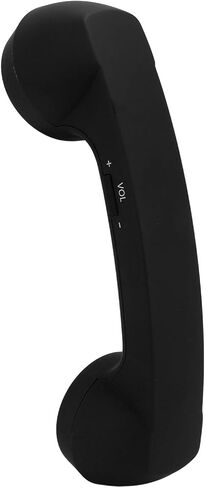 Wireless Retro Telephone Handset, Bluetooth Retro Phone with HD Speaker, Rechargeable, Radiation Proof, Wireless Mobile Phone Handset Receiver (Black) in Saudi Arabia