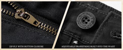 Men's Classic Casual Pants Heavy Cotton Cargo Work Trousers Military Army Combat Hiking Pant Multi Pockets in Kuwait