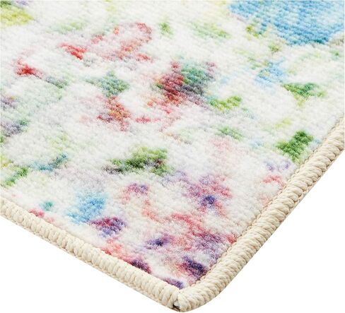 برومو ميلز الزهور الملونة في منطقة ماسون جار البساط للمطبخ، سجادة المدخل، غرفة المعيشة أو غرفة النوم، 1'8 بوصة × 2'10 بوصة، متعددة in Kuwait