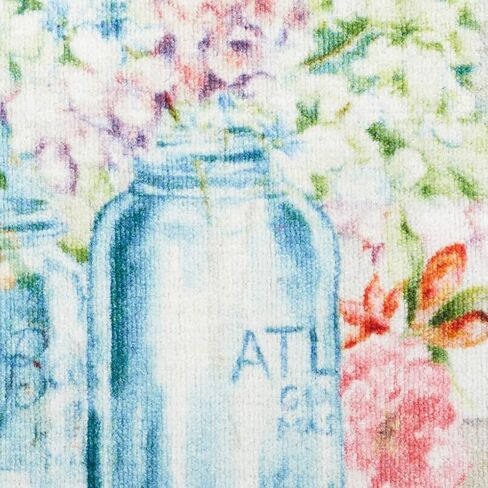 برومو ميلز الزهور الملونة في منطقة ماسون جار البساط للمطبخ، سجادة المدخل، غرفة المعيشة أو غرفة النوم، 1'8 بوصة × 2'10 بوصة، متعددة in Kuwait