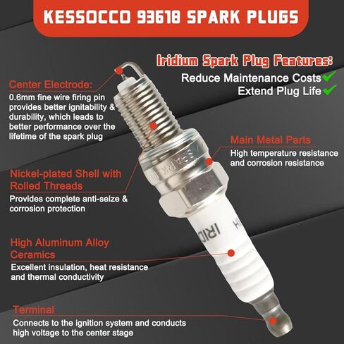 4 قطع UF673 ملفات الإشعال وشمعات الإشعال أطقم 93618 بديلة لـ 2013-2016 دودج دارت 1.4L 1368CC، 2012-2017 فيات 500 1.4L 1368CC in Kuwait