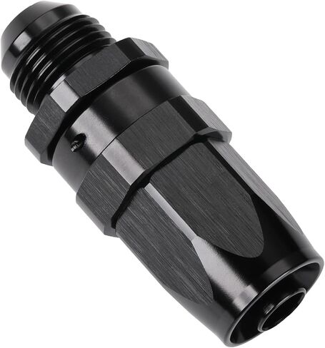 8AN Male Flare to 8AN Swivel Hose End Fitting Adapter Straight Aluminum Black in Saudi Arabia