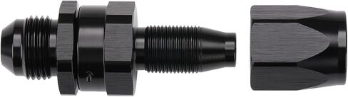 8AN Male Flare to 8AN Swivel Hose End Fitting Adapter Straight Aluminum Black in Saudi Arabia