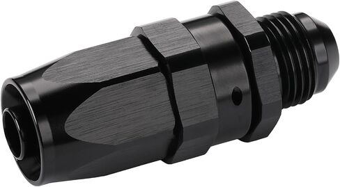 8AN Male Flare to 8AN Swivel Hose End Fitting Adapter Straight Aluminum Black in Saudi Arabia