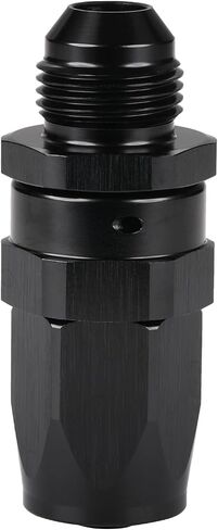 8AN Male Flare to 8AN Swivel Hose End Fitting Adapter Straight Aluminum Black in Saudi Arabia