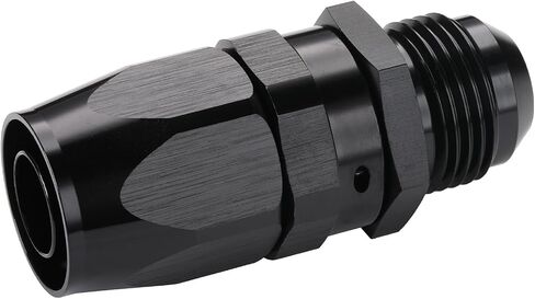 8AN Male Flare to 8AN Swivel Hose End Fitting Adapter Straight Aluminum Black in Saudi Arabia