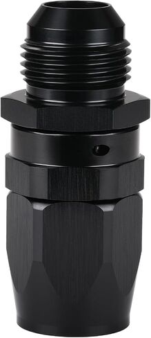 8AN Male Flare to 8AN Swivel Hose End Fitting Adapter Straight Aluminum Black in Saudi Arabia