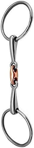 FR Loose Ring Snaffle,O Ring, English Happy Mouth Bit for Horses, Silver in Saudi Arabia