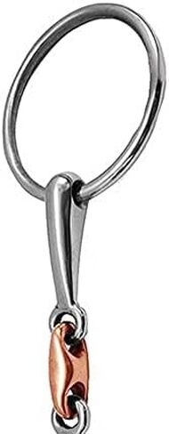 FR Loose Ring Snaffle,O Ring, English Happy Mouth Bit for Horses, Silver in Saudi Arabia