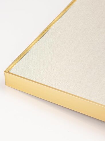 Bulletin Board 30 x 20 inches, Black Pin Board, Golden Aluminum Framed Fabric Cork Board with 10 Push Pins in Saudi Arabia