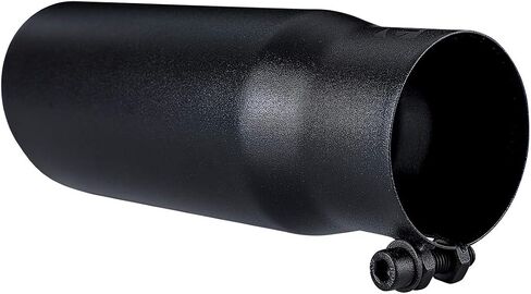 Black Exhaust tip - 2.5 Inch Inlet Bolt on Design- Black Coated Stainless Steel Car Muffler Tips 2.5" ID x 3"OD x 8.5"L in Saudi Arabia