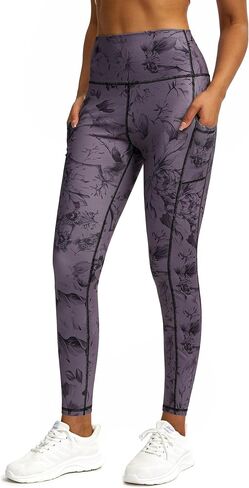 Womens Work Pants,Leggings for Women Tummy Control,Yoga Pants with Pockets Running Fitness Gym Tights in Saudi Arabia