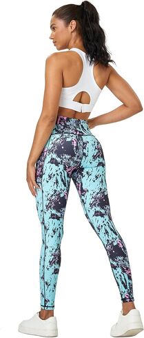 Womens Work Pants,Leggings for Women Tummy Control,Yoga Pants with Pockets Running Fitness Gym Tights in Saudi Arabia