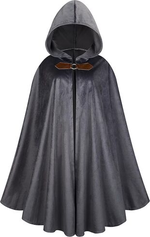 Victorian Cloak for Adult,Velvet Medieval Renaissance Cape with Hooded Halloween in Saudi Arabia