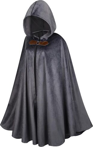 Victorian Cloak for Adult,Velvet Medieval Renaissance Cape with Hooded Halloween in Saudi Arabia