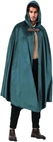 Victorian Cloak for Adult,Velvet Medieval Renaissance Cape with Hooded Halloween in Saudi Arabia