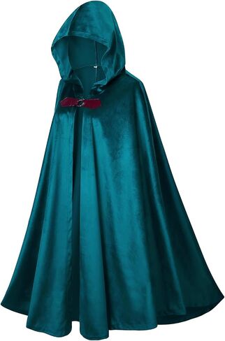 Victorian Cloak for Adult,Velvet Medieval Renaissance Cape with Hooded Halloween in Saudi Arabia