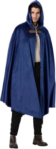 Victorian Cloak for Adult,Velvet Medieval Renaissance Cape with Hooded Halloween in Saudi Arabia