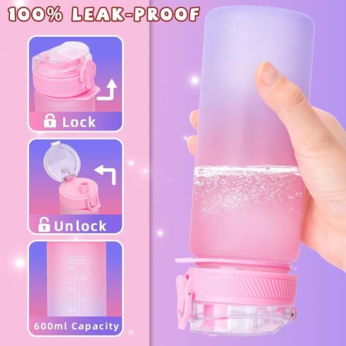CUISH Gifts for Girls 4-12, Personalized Initial Gifts Stocking Stuffers for Kids Girls, Decorate Your Own Water Bottle with Unicorn Diamond Art Crafts Chrismtas Toys for 4-6-7-8-10-13 Year Old Girls in Saudi Arabia