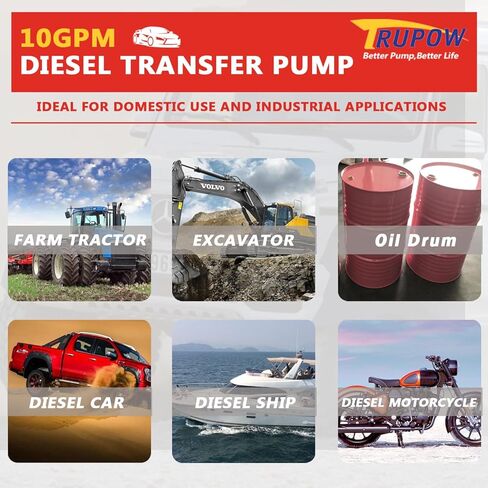 مضخة مستخرج نقل وقود الديزل والكيروسين الكهربائية ذاتية التحضير 12 فولت تيار مستمر 10GPM in Kuwait