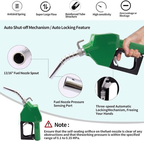 مضخة نقل الديزل BOBBITT AC 110V 175W، مضخة نقل الوقود الكهربائية 12 GPM مجموعة مضخة وقود الديزل ذاتية التحضير مع فوهة وقود AUOT وتركيب 2 خراطيم NPT in Kuwait