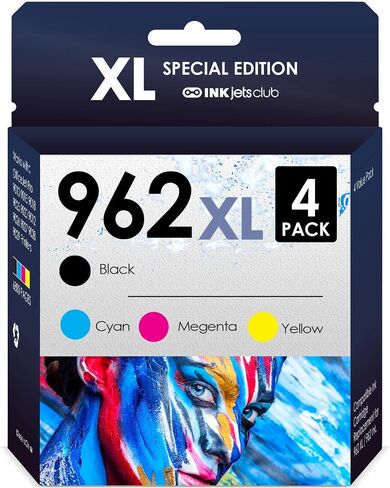 HP 950XL Compatible Printer Ink Value Pack. Works with Officejet PRO 8600 8610 8620 8630 8100 8640 8660 8615 8625 251dw 271dw 276DW Printers. 5 Pack (Black, Cyan, Magenta, Yellow) in Saudi Arabia