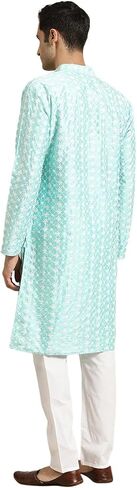 Men's 100% Cotton Blend Embroidered Only Kurta in Saudi Arabia