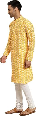 Men's 100% Cotton Blend Embroidered Only Kurta in Saudi Arabia