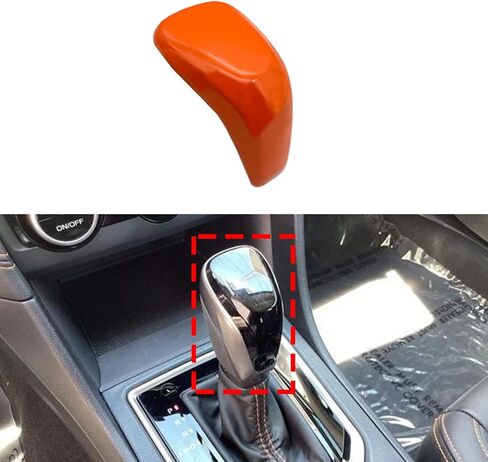 for Subaru Gear Shift Knob Cover Trim for Subaru Forester 2019-2021, for XV Crosstrek 2018-2021, for Impreza 2017-2021, for Outback 2020 2021, Orange in Saudi Arabia