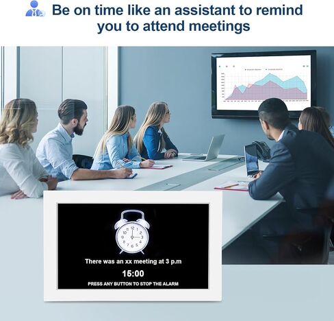 10.1 Inch WiFi Family Digital Calendar Planner with Custom Memo Reminders,Display Time Date Weather Forecast,Dementia Alzheimers Wall Calendar (White) in Saudi Arabia