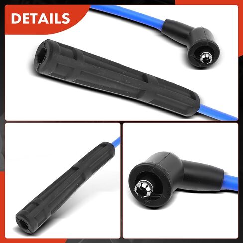 A-Premium Ignition Spark Plug Wires Set of 7 Compatible with Nissan Pathfinder 1990-1995, D21 1990-1994, Pickup 1995, 3.0L, Replace# 2245088G25 in Saudi Arabia