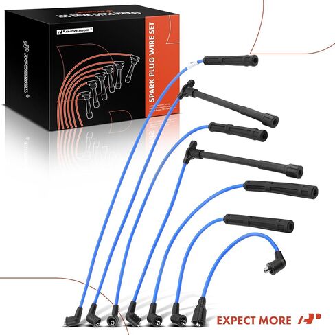 A-Premium Ignition Spark Plug Wires Set of 7 Compatible with Nissan Pathfinder 1990-1995, D21 1990-1994, Pickup 1995, 3.0L, Replace# 2245088G25 in Saudi Arabia
