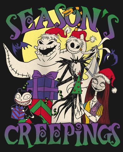 Disney Nightmare Before Christmas Seasons Creepings Girls T-Shirt in Saudi Arabia