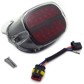 XKMT-RED Tail Brake Lights Compatible With Harley Dyna Sportster XL1200 XL883 Clear Lens [B00YWC7TC4]