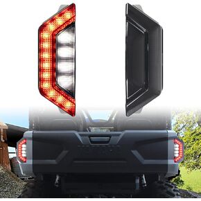 LED Taillights Compatible with 2021-2024 Yamaha Wolverine RMAX2/ RMAX4 1000 Accessories Smoked Black Tail Brake Light Taillamp 2PCS Replacement for B8K-H4710-00-00